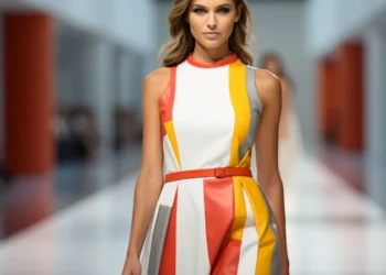 a young blonde on a runway - fashion events 2024