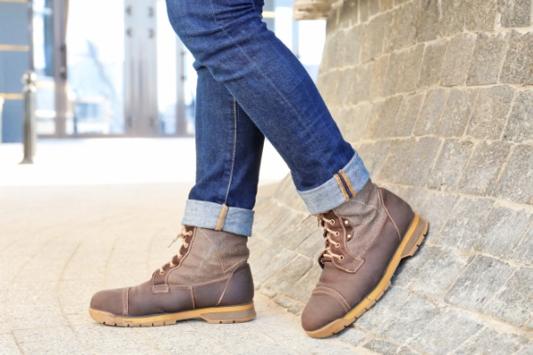 The Ultimate Guide To Pairing Jeans And Boots In 2024   Brown Boots.webp