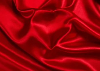 valentins day heart silk