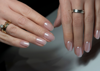 metallic nail art